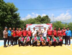 Dibuka Kapolres Aceh Besar, Turnamen Bola Voli Meriahkan HUT Bhayangkara ke-78