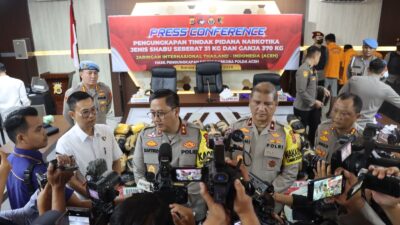 Polda Aceh Sukses Ungkap Peredaran 31 Kg Sabu Jaringan Internasional