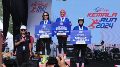 Kemala Run 2024: Seorang Polwan Polda Aceh Raih Juara III Kategori 10 Km