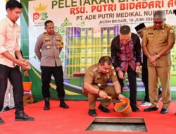 Pj Bupati Iswanto Bersama Pj Gubernur Bustami Lakukan Peletakan Batu Pertama RSU Putri Bidadari Aceh