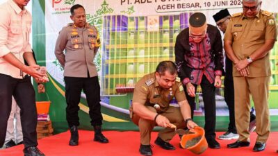 Pj Bupati Iswanto Bersama Pj Gubernur Bustami Lakukan Peletakan Batu Pertama RSU Putri Bidadari Aceh