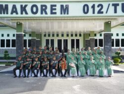 Pangdam IM Kunjungan Kerja Ke Korem 012/TU, Ini Pesannya Kepada Prajurit