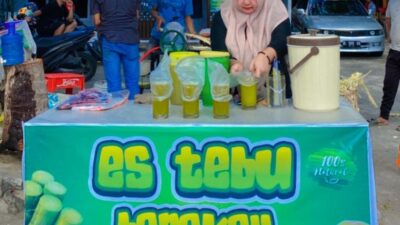 Omzet Pedagang Es Tebu di Sabang Meningkat Drastis