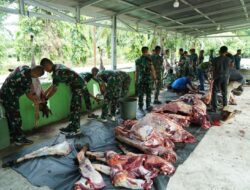 Idul Adha 1445 H, Korem 012/TU Sembelih 11 Ekor Hewan Qurban