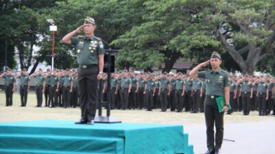 Kasdam IM Pimpin Upacara Bulanan Se Garnisun Kota Banda Aceh