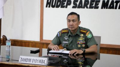 Dandim 0101/Kota Banda Aceh Ikuti Rapat Virtual Program Bersatu dengan Alam dan Rehab RTLH