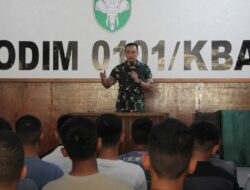 Dandim 0101/Kota Banda Aceh Beri Arahan kepada Peserta Pra Werving Casis Caba PK TA 2024