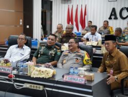 Pangdam IM Bersama Forkopimda Aceh Ikuti Rapat Virtual dengan Presiden RI