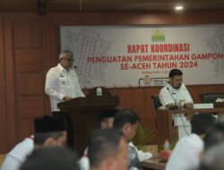 Pj Gubernur Bustami Buka Rakor Penguatan Pemerintah Gampong Seluruh Aceh