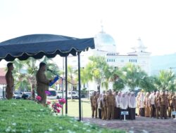 Pimpin Apel, Sekda Aceh Besar Minta ASN Tingkatkan Disiplin Kerja