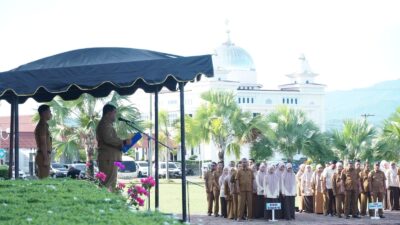 Pimpin Apel, Sekda Aceh Besar Minta ASN Tingkatkan Disiplin Kerja