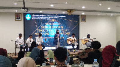 Balai Bahasa Provinsi Aceh Gelar FInal Festival Musikalisasi Puisi SMA se-Aceh