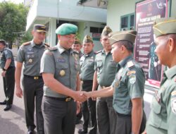 Dandim 0101/KBA Terima Kunjungan Ketua Tim Wasgiatnister Pusterad