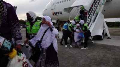 Kloter 3 Jemaah Haji Aceh Tiba, Seorang Duluan Pulang Mandiri