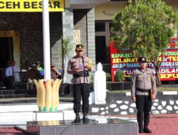 Polres Aceh Besar  Laksanakan Apel Gelar Pasukan Operasi Patuh Seulawah 2024