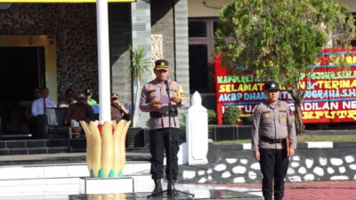 Polres Aceh Besar  Laksanakan Apel Gelar Pasukan Operasi Patuh Seulawah 2024