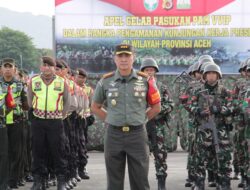 Komandan Pasukan Apel Gelar Pasukan Pengamanan VVIP, Dandim 0101/KBA Siap Jalankan Tugas
