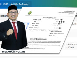 UIN Ar-Raniry Ingatkan Calon Mahasiswa Baru untuk Cetak Kartu Ujian PMB Lokal