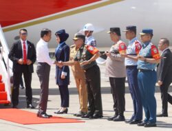 Pangdam IM dan Forkopimda Aceh Sambut Kedatangan Presiden RI Joko Widodo di Bandara SIM