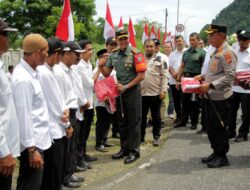 Sinergi TNI, Pemkab, dan Polri, Canangkan Gerakan Nasional 10 Juta Bendera Merah Putih di Aceh Besar