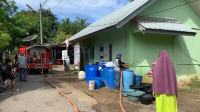 Selama 20 Hari, Penyaluran Air Bersih di Lhoknga Capai 1,8 Juta Liter
