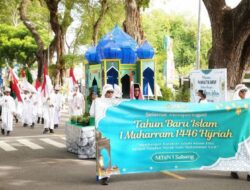 Ribuan Pelajar Meriahkan Pawai 1 Muharram 1446 H di Kota Sabang