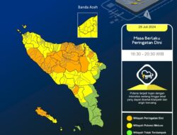 BMKG Sabang Minta Waspada Angin Kencang dan Gelombang Tinggi