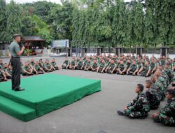 Dandim 0101/Kota Banda Aceh Pimpin Upacara Mingguan dan Tegaskan Terkait Marak Judi Online