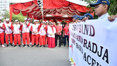 Dilepas Pj Wali Kota, Pawai Karnaval HUT ke 79 RI Berlangsung Meriah
