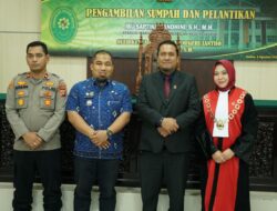 Hadiri Pelantikan Wakil Ketua PN Jantho yang Baru, Pj Bupati Iswanto Ucapkan Selamat