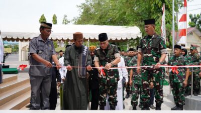 Pangdam IM Pimpin Penyerahan Hasil Pembangunan Tempat Wudhu dan Selasar Masjid Jami’ Baiturrahim