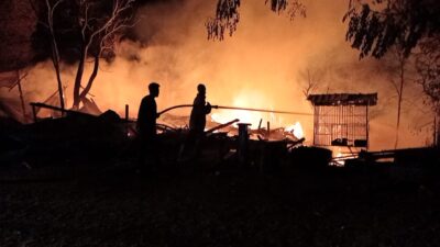 Kebakaran Hanguskan Tempat Pengobatan Tradisional di Lubuk Sukon