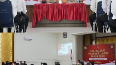Polres Aceh Selatan Gelar Sosialisasi Tahapan Pilkada Serentak 2024