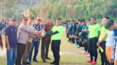 Sambut HUT Ke-79 RI , 16 Tim Meriahkan Turnamen Sepak Bola Apdesi Cup di Pulo Aceh