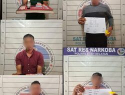 Serius Berantas Narkoba, Polres Aceh Selatan Amankan Lima Pelaku Penyalahgunaan Narkoba