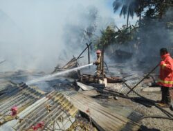 Kebakaran di Blang Bintang, Tiga Rumah Ludes Dimangsa Api