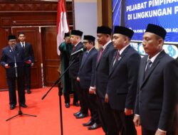 Lantik Pejabat Esselon II, Pj Sekda Aceh Ingatkan Percepatan Realisasi APBA