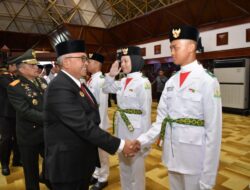 Pj Gubernur Bustami Kukuhkan Paskibraka Aceh di Anjong Mon Mata