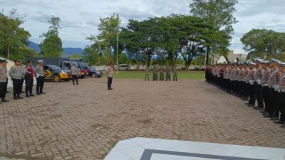 Polres Aceh Besar Amankan Pelantikan Anggota DPRK Periode 2024-2029