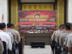 Jelang Pilkada, Polres Aceh Selatan Gelar Latpraops Mantap Praja Seulawah 2024