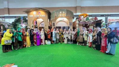 Istri Pj Gubernur Aceh Kunjungi Stand Aceh di Kriyanusa 2024