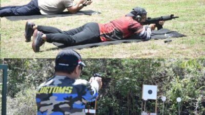 Bea Cukai Sabang Latihan Menembak Bersama Kejaksaan Negeri