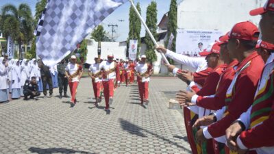 Lepas Kirab Api PON XXI, Pj Walikota A Hanan Beri Sinyal Bonus Atlet Lhokseumawe Berprestasi
