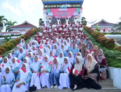 Ribuan Pelajar dan Masyarakat Aceh Besar Sambut Meriah Kirab Api PON XXI di Kota Jantho