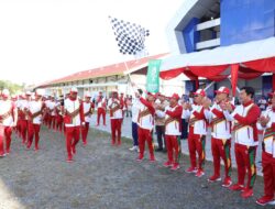 Usai Bermalam di Kota Jantho, Kirab Api PON XXI Dilepas Pj Bupati Iswanto Menuju Banda Aceh