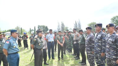 Sukseskan PON XXI, Lanal Sabang Sebagai Sub Satgas Pengamanan Laut VVIP RI 1 Laksanakan Apel Gelar Pasukan