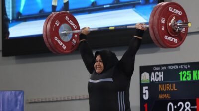 Rebut Medali Emas, Nurul Akmal Pecahkan Rekor PON XXI
