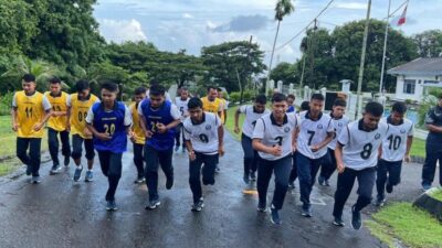 Lanudal Sabang Gelar Samapta Rutin Kesegaran Jasmani