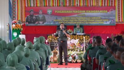 Kunjungan Kerja ke Kodim 0115/Simeulue, Pangdam IM Tekankan Kedisiplinan dan Sinergi