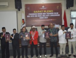 KIP Tetapkan Nomor Urut Empat Paslon Wali Kota dan Wakil Walikota Lhokseumawe